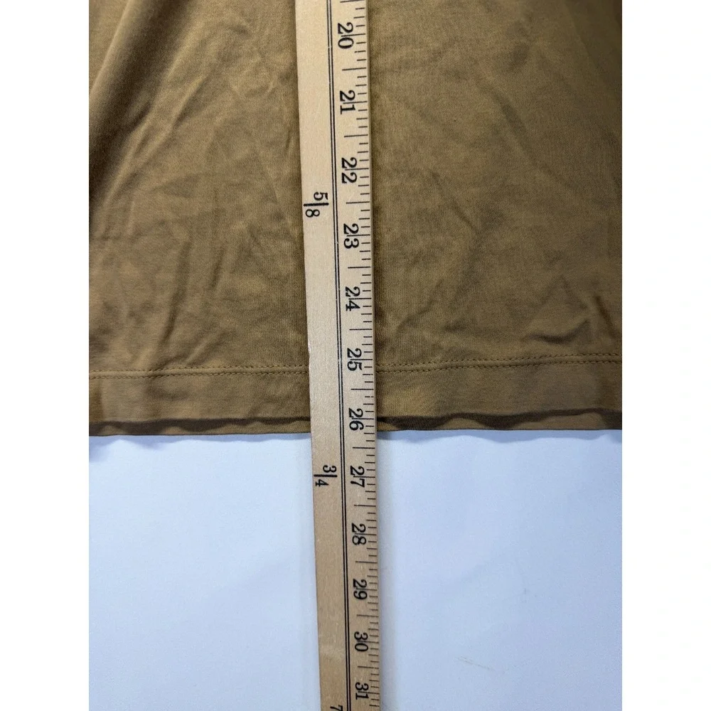Banana Republic Luxe Touch Performance Polo‎ Shirt Mens Large Camel Golf Tennis